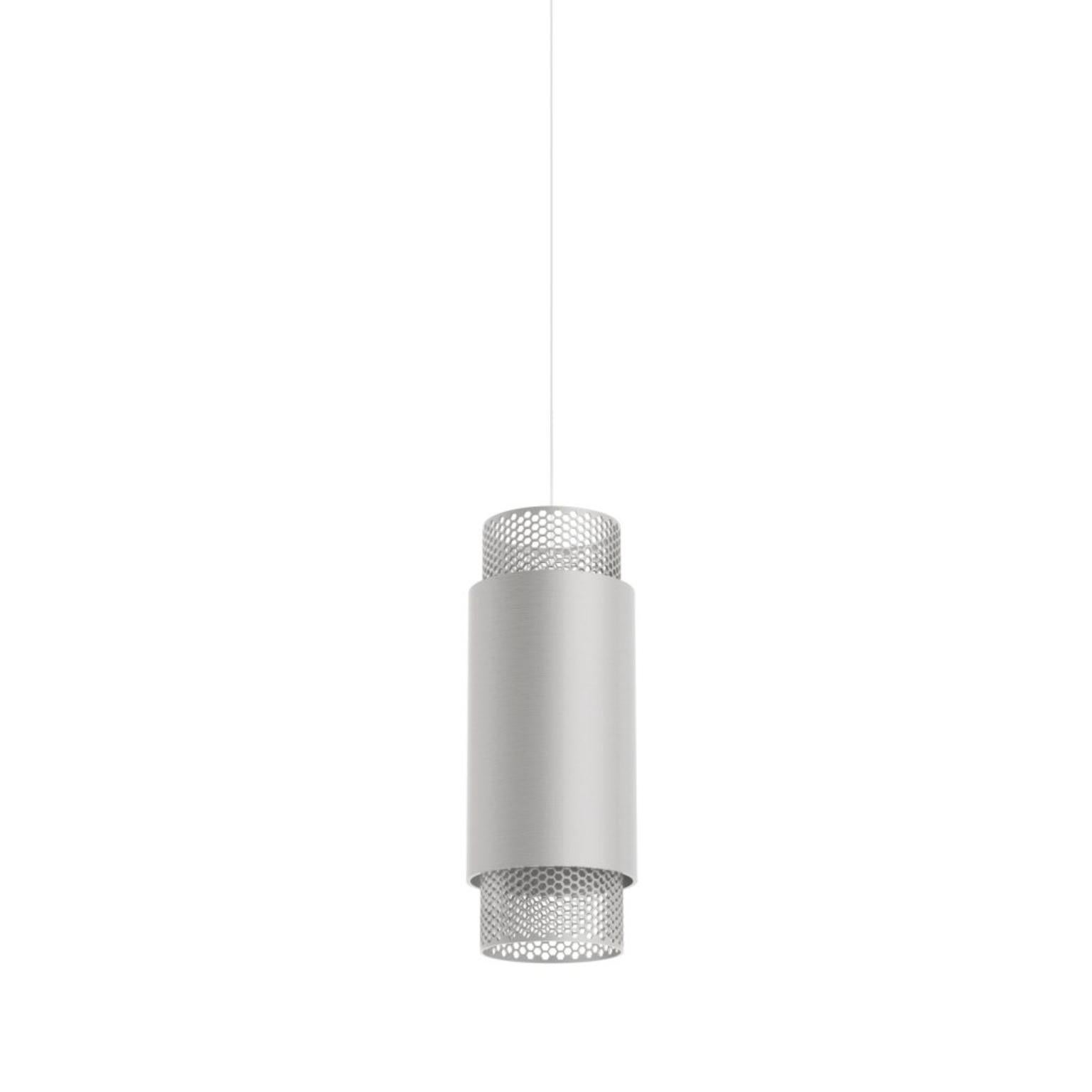 Lampada a sospensione verticale media Union in alluminio anodizzato nero di JSPR in vendita 3