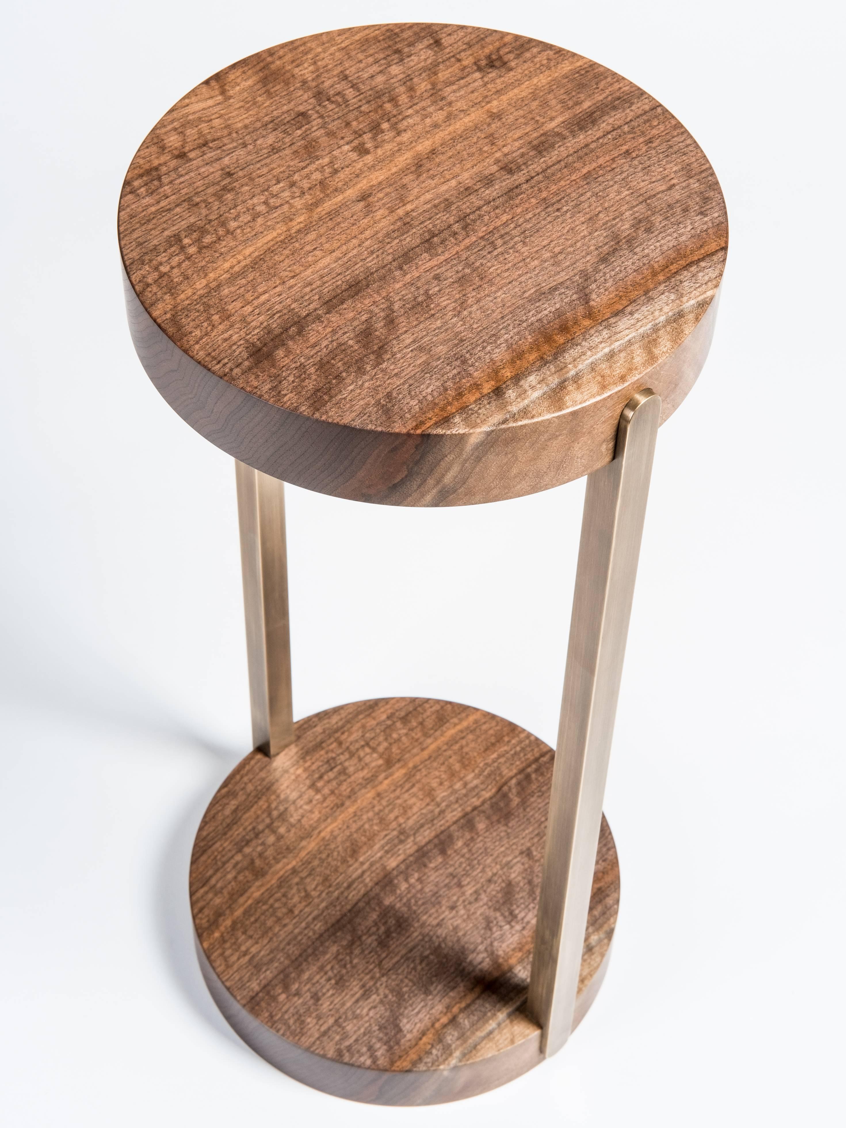 A new addition to the Union collection is the Union Mini. This is a small side or end table that can be used to hold a lamp, cocktail, or plant on top and a small stack of books or magazines on the bottom. Offered in oiled Claro walnut with solid