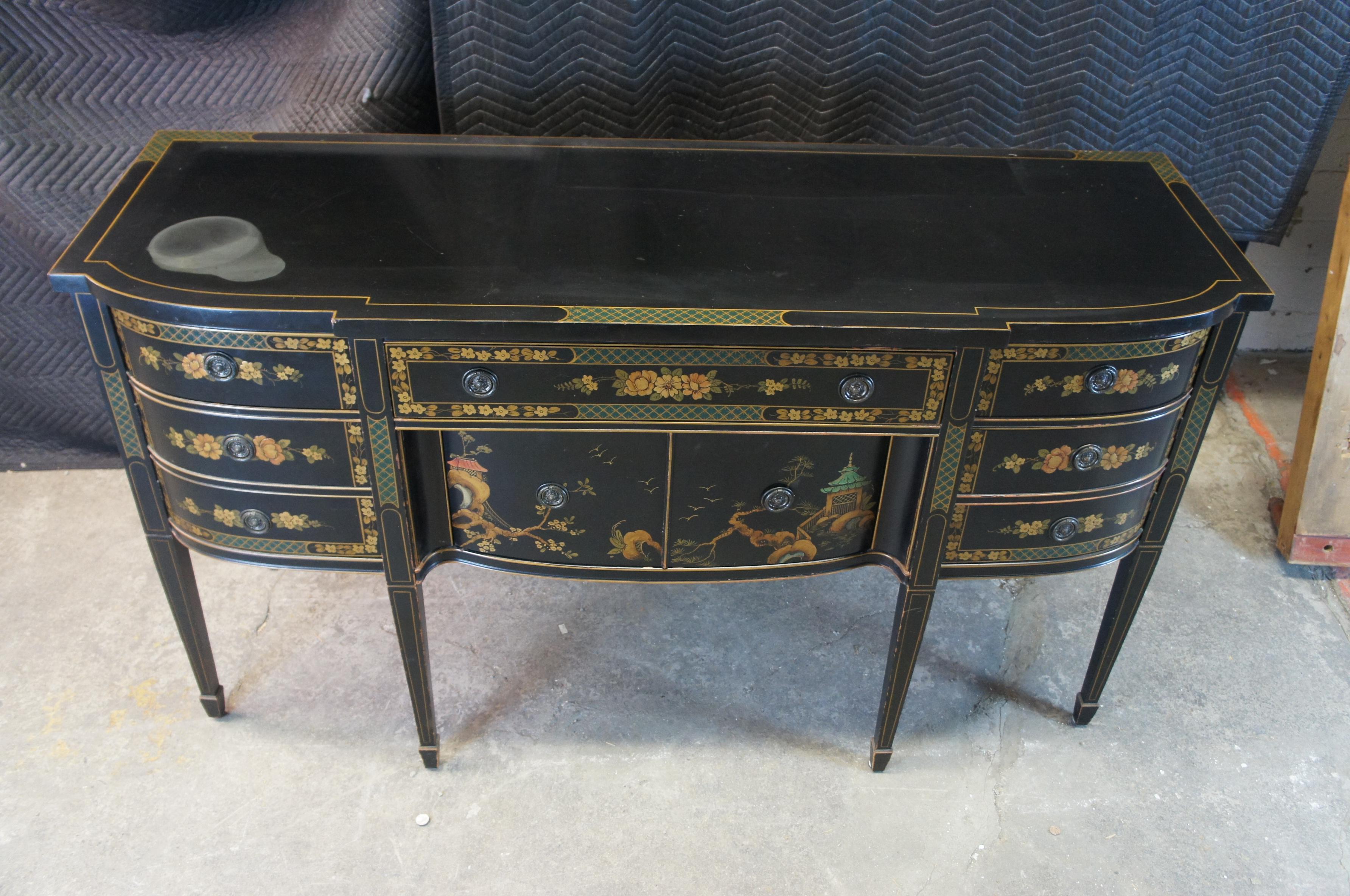 black and gold buffet sideboard