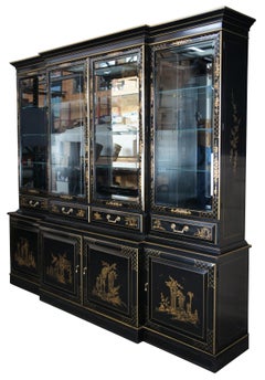Lackierter Chinoiserie-Porzellanschrank, Union National