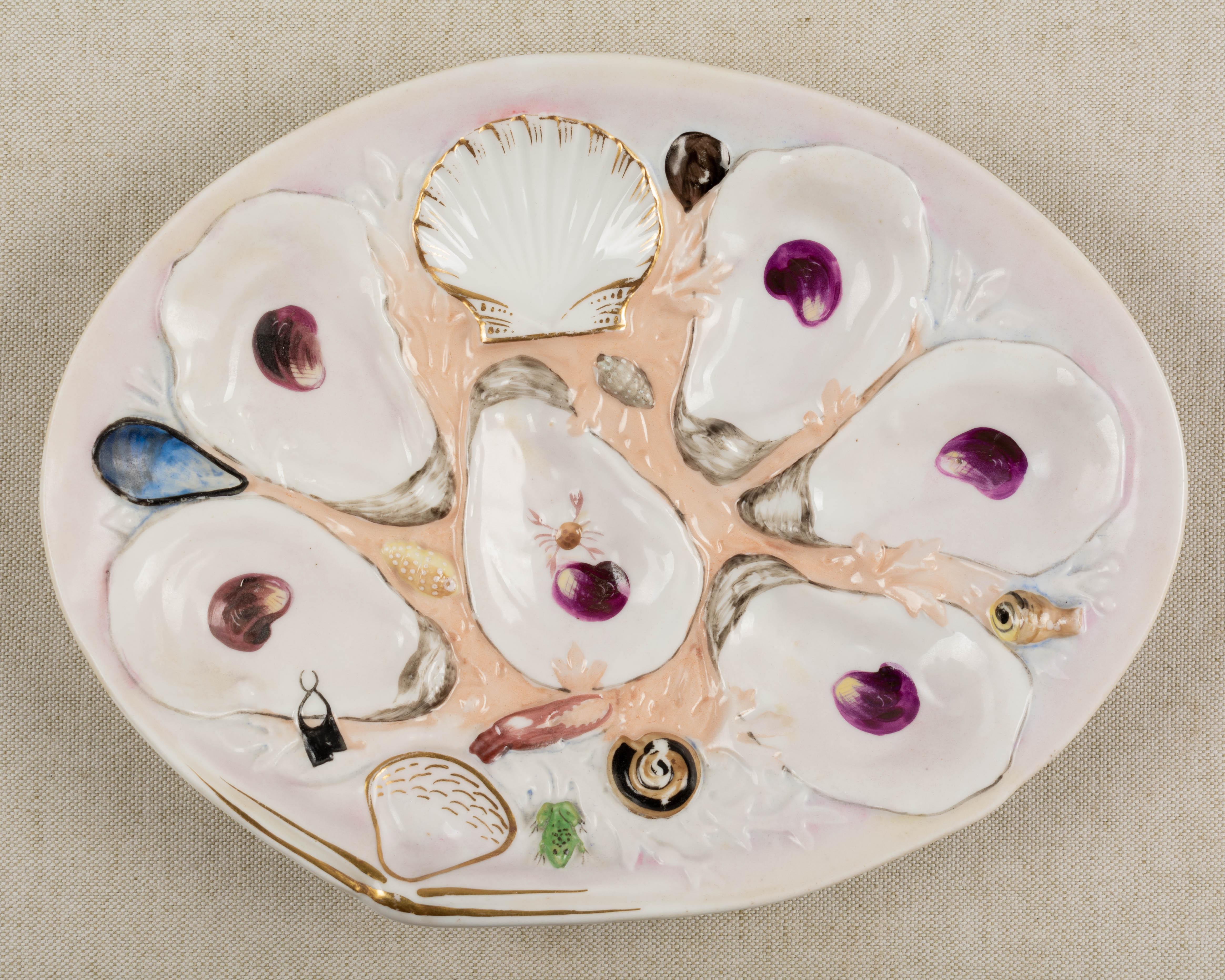 Union Porcelain Oyster Plate For Sale at 1stDibs