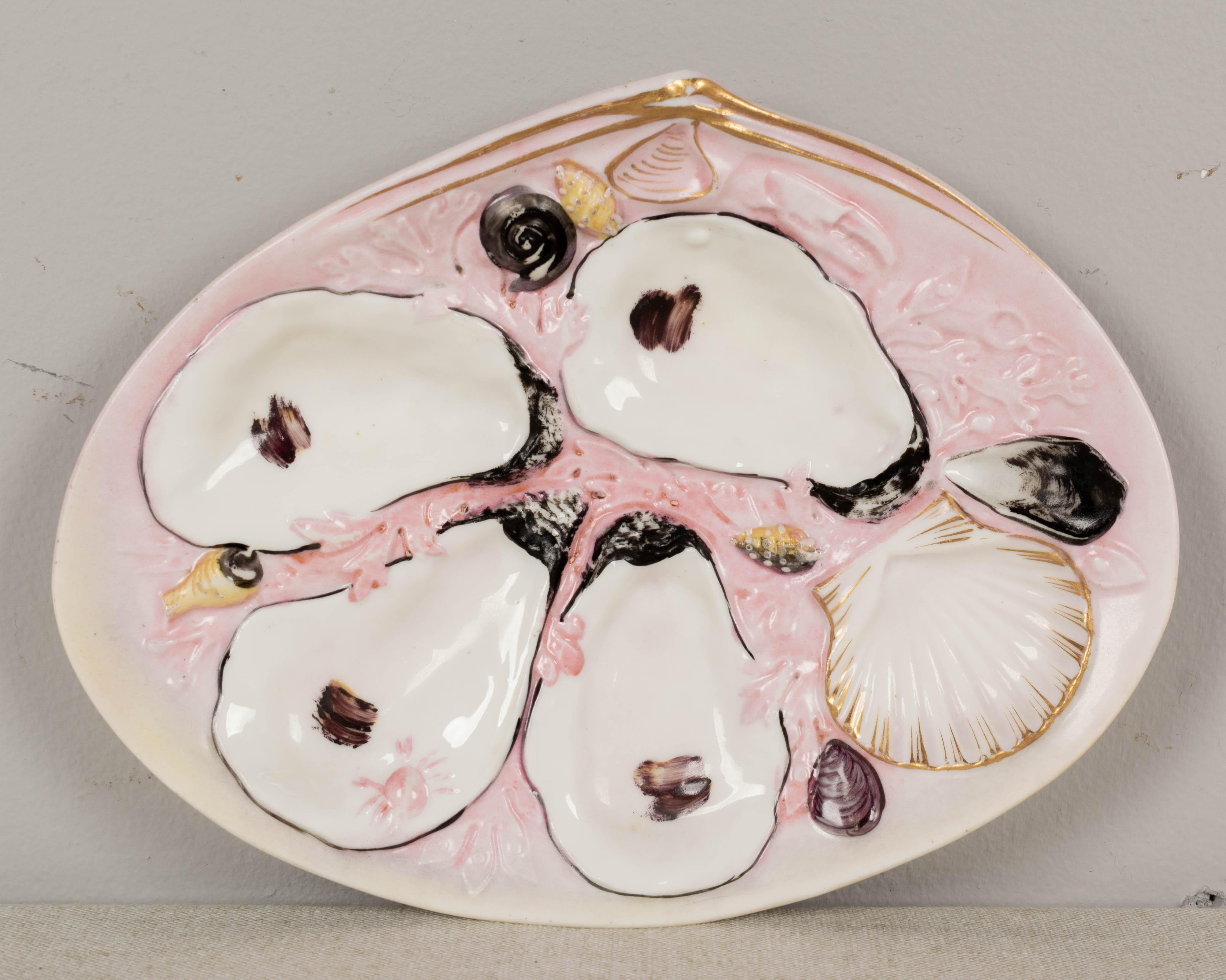 Ceramic Union Porcelain Oyster Plates Set of 4