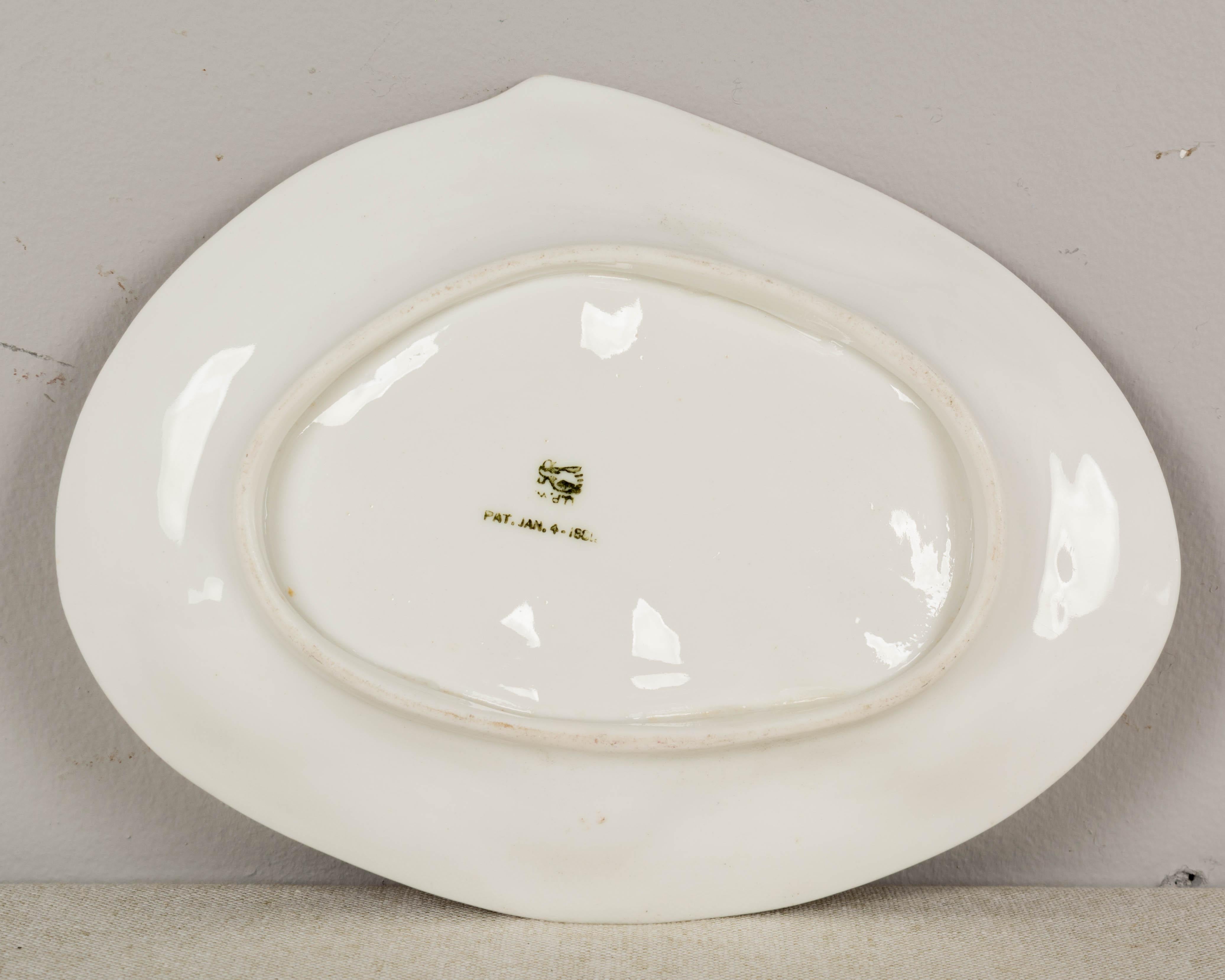 Union Porcelain Oyster Plates Set of 4 1
