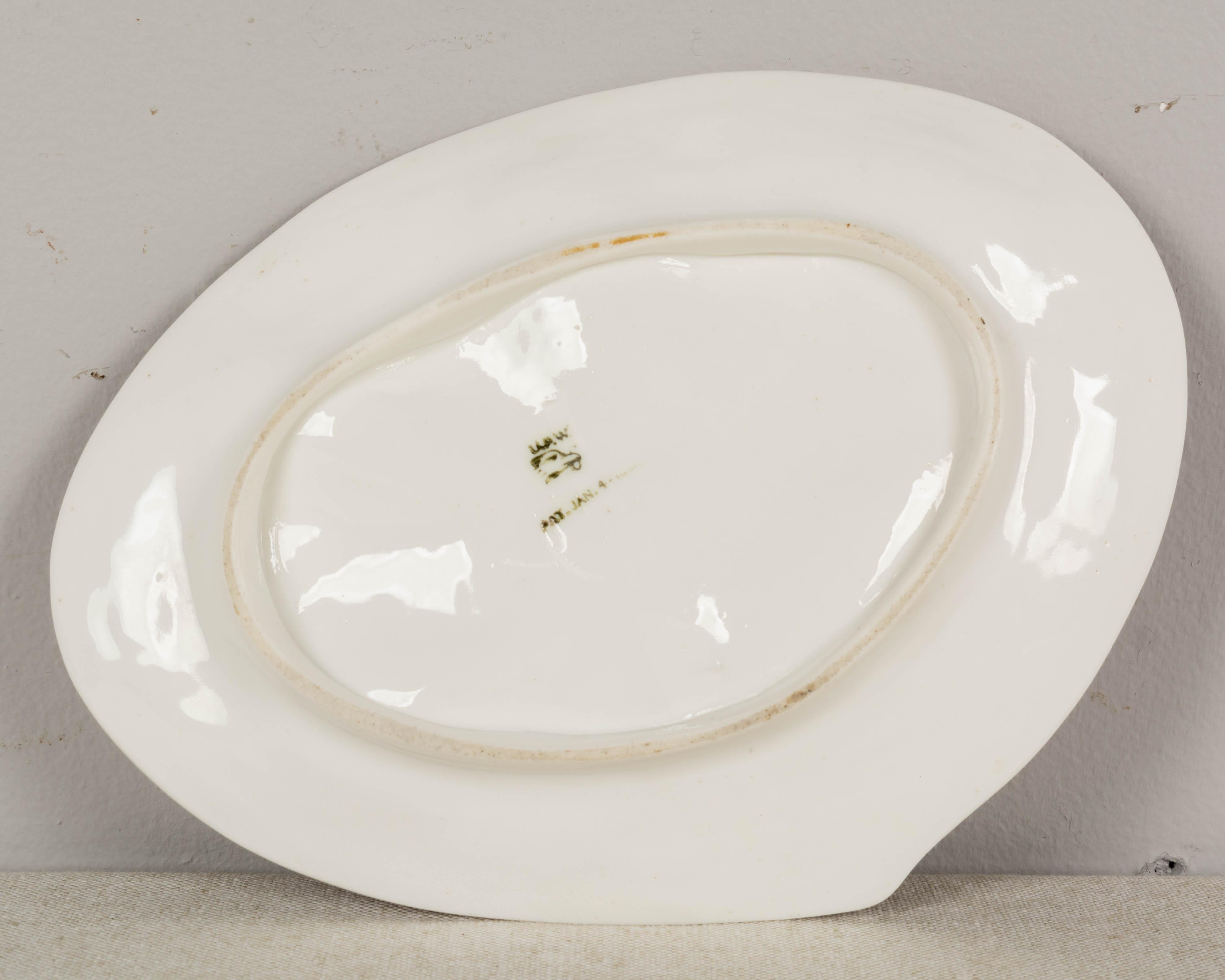 Union Porcelain Oyster Plates Set of 4 3