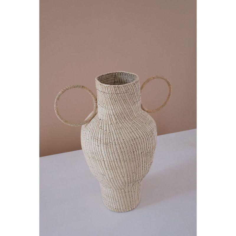 Union Vase 03 by RRR.ES 
Dimensions: D58 x H70 cm
Materials: Palm leaf, reed structure

Every piece is unique and different. Sizes and shapes can have variations.

Also available: Union Vase 01, and 02.

These pieces are 100% made of natural
