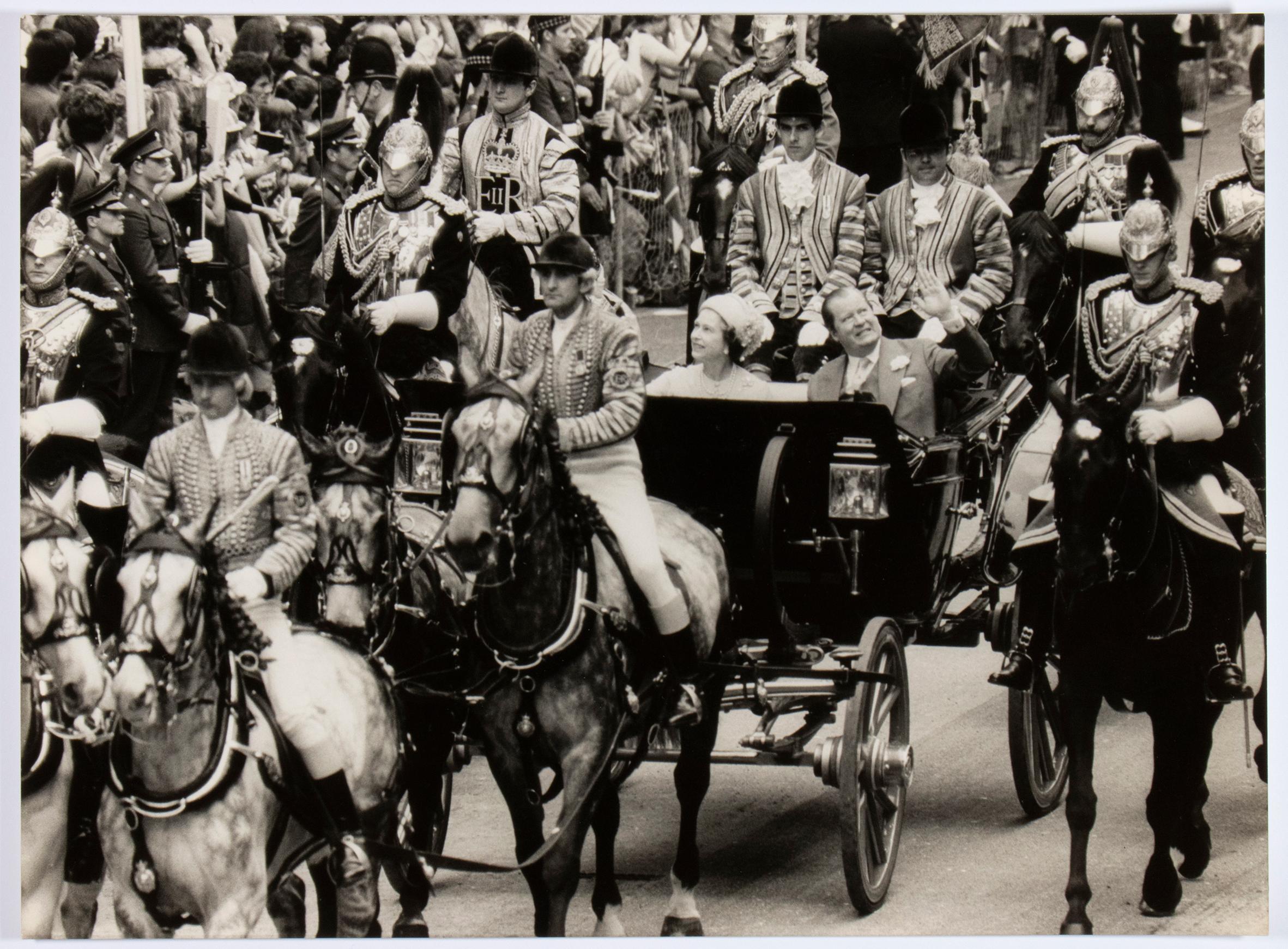 Unipix United Press International Black and White Photograph - Original Photo From Wedding of Prince Charles and Lady Diana Spencer