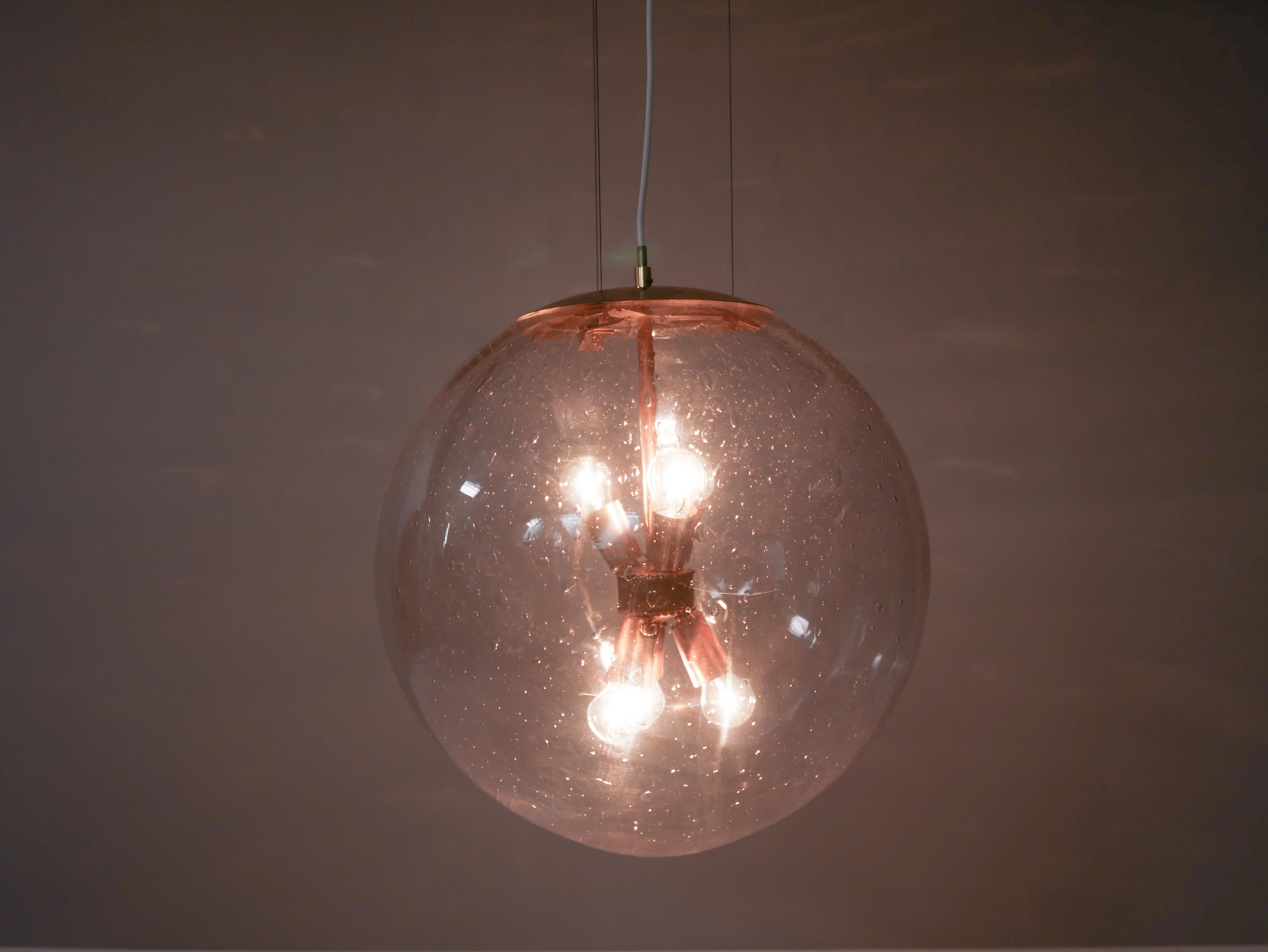 Swedish Uniqe Hans-Agne Jakobsson Wire Suspended Lamp, One of Four in the World For Sale