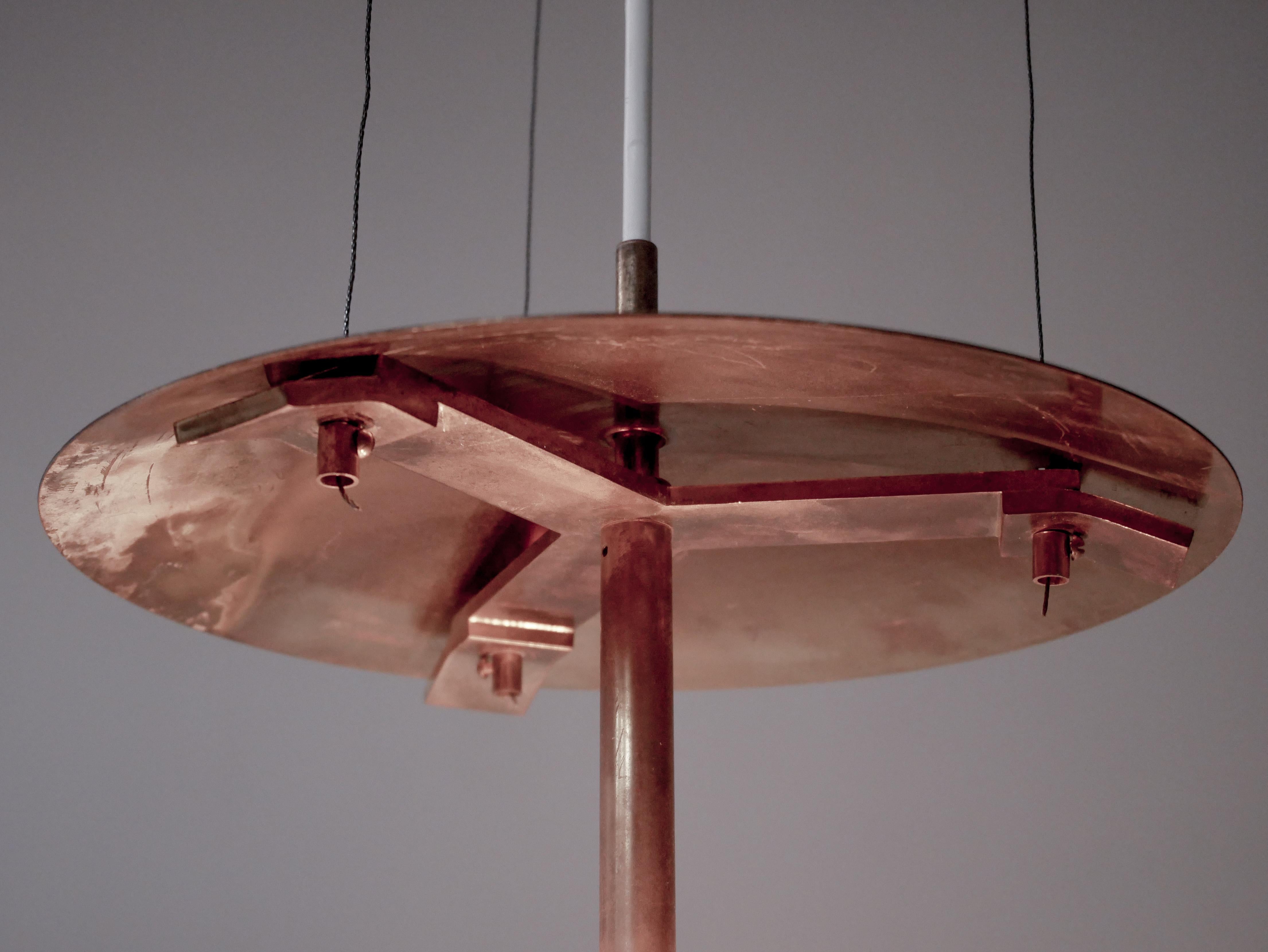 Brass Uniqe Hans-Agne Jakobsson Wire Suspended Lamp, One of Four in the World For Sale