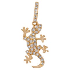 Unique 0.16ct Natural Diamond Pendant in 14K Yellow Gold