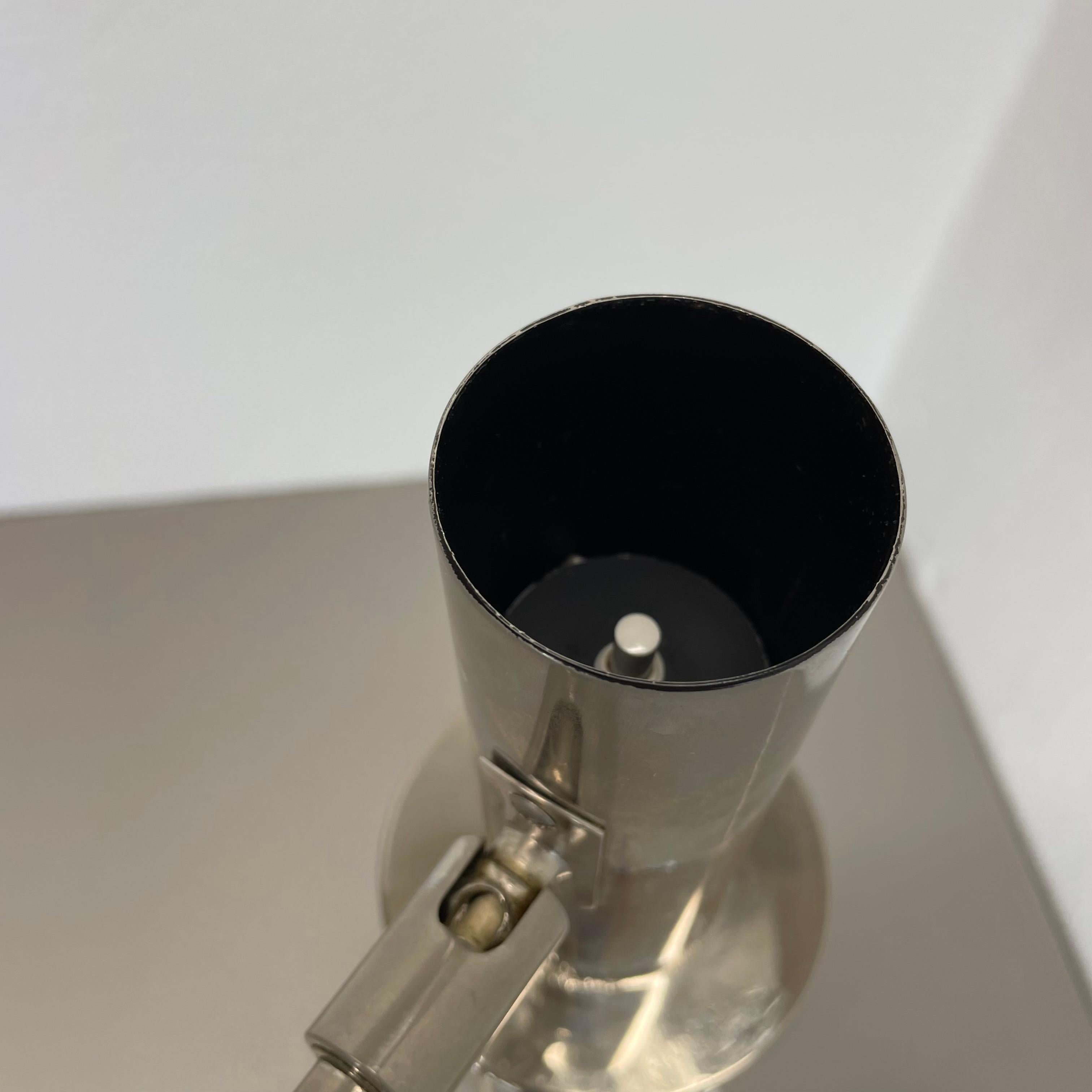 única mesa cromada de 1 punto Lámpara estilo Koch & Lowy OMI Lighting Alemania, 1970 en venta 3
