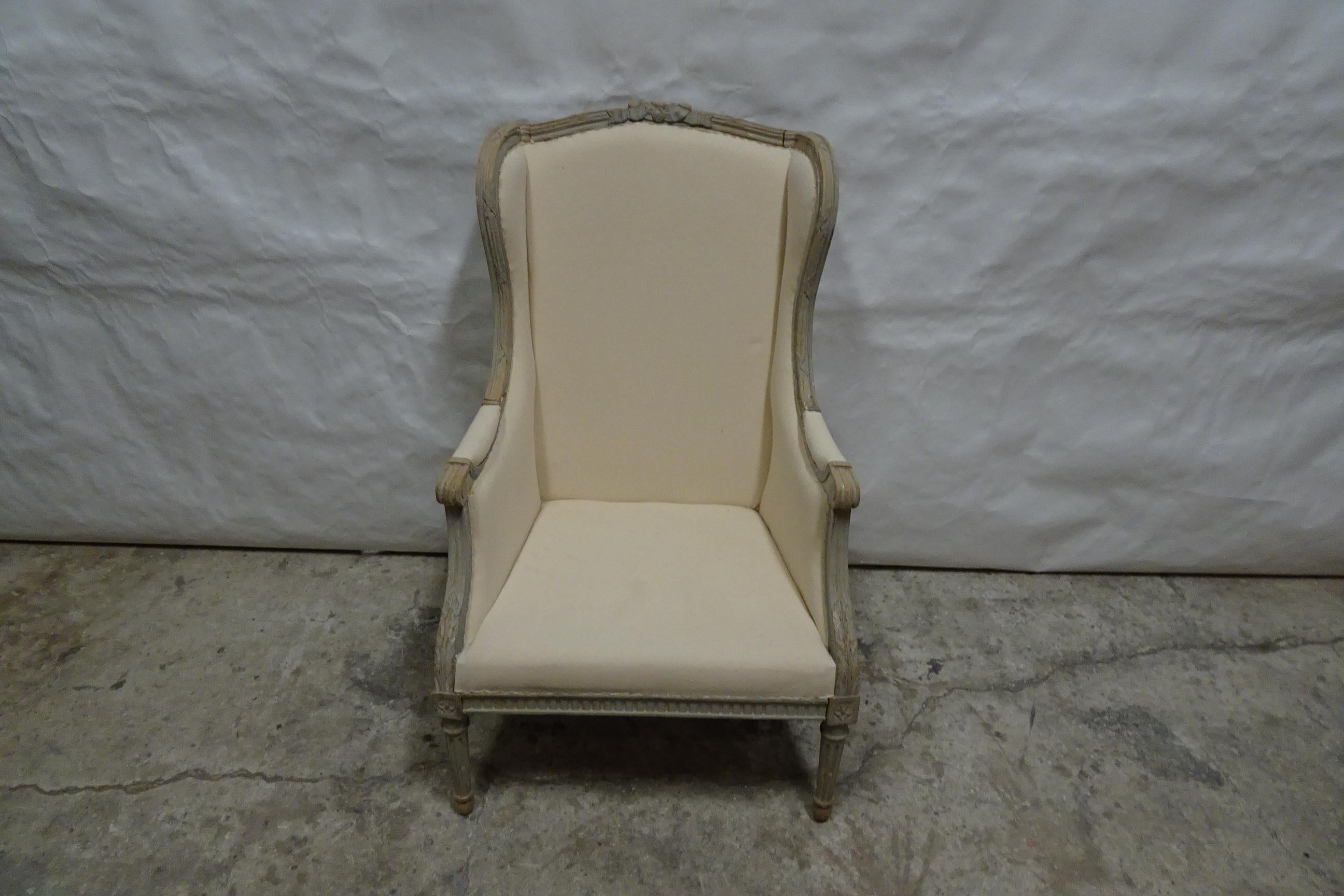 This s a Unique 100% Original Finish Swedish Gustavian Berger Chair.