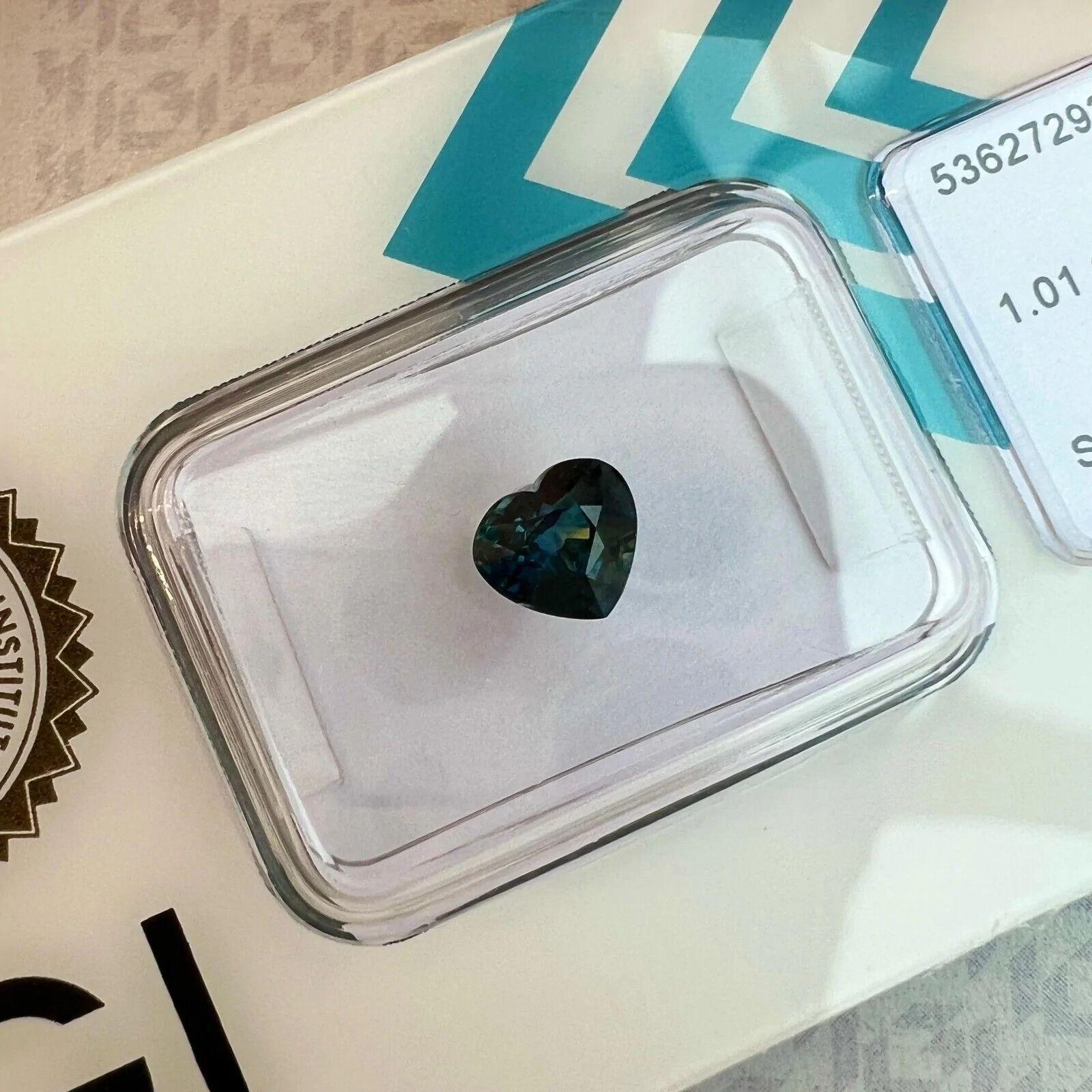Unique 1.01ct Deep Yellowish Blue Rare Sapphire Heart Cut IGI Certified

Unique Colour Deep Yellowish Blue Sapphire In IGI Blister.
1.01 Carat with an excellent heart cut and very good clarity, a clean stone.
Fully certified and sealed by IGI in