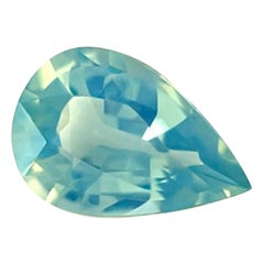 Unique 1.04ct GIA Certified Hazy Blue Yellow Sapphire Unheated 8.1x5.4mm VVS