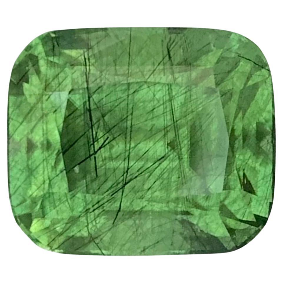 Unique 10.55 Carats Natural Rutile Peridot Loose Gemstone Cushion Shape
