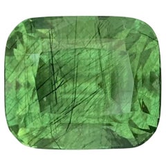 Unique 10.55 Carats Natural Rutile Peridot Loose Gemstone Cushion Shape
