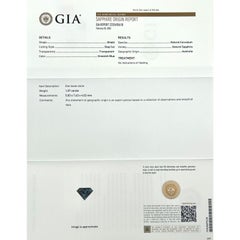 Einzigartige 1,07ct GIA zertifiziert Schild geschnitten Saphir unbehandelt grün blau australischen