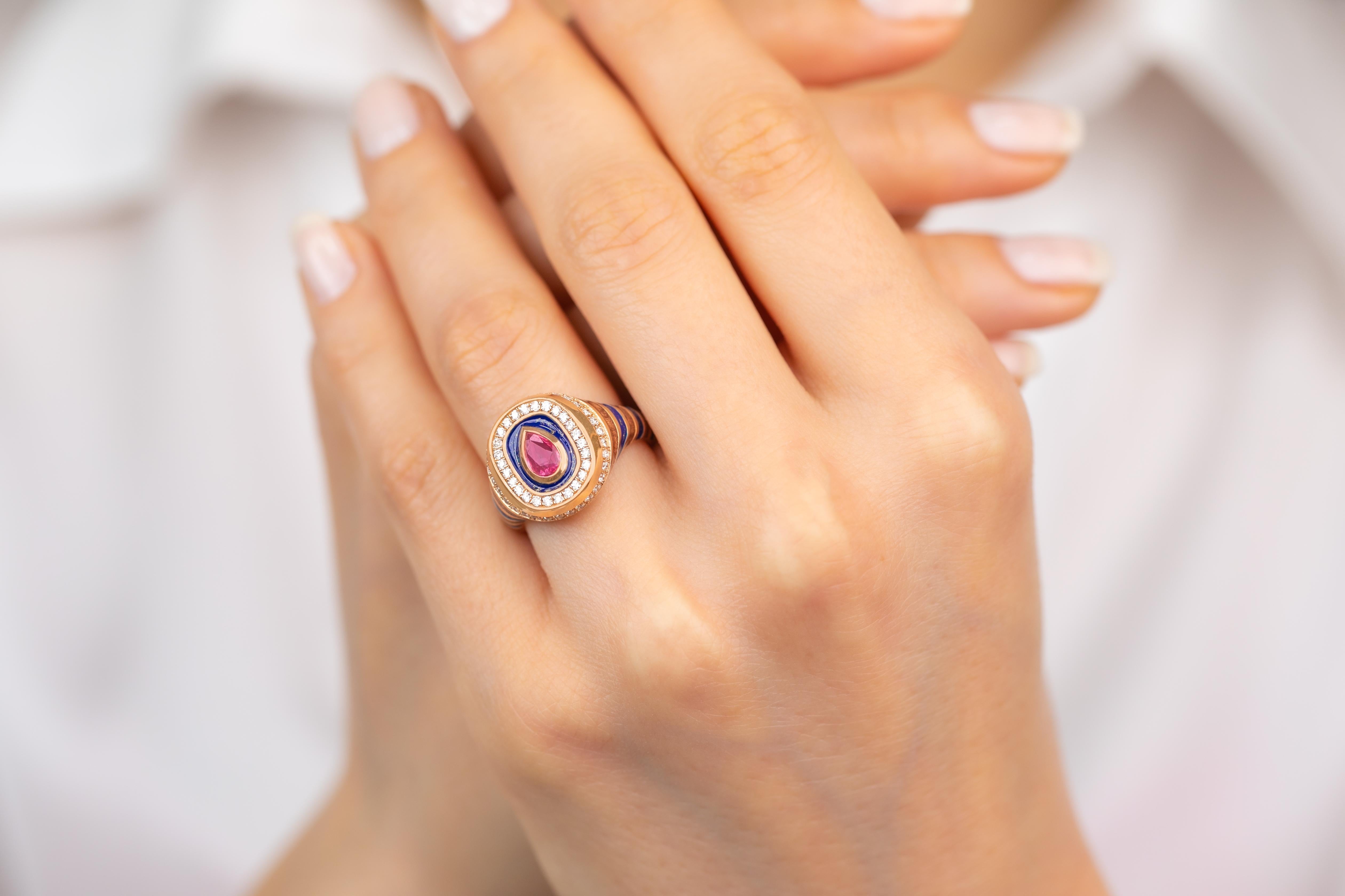 This 925 Sterling Silver Enamel Ring is a perfect choice for fans of Antique Jewelry and Vintage Jewelry. With its elegant design, it stands out as Art Deco Jewelry.

Stone Characteristics

Tourmaline

Carat: 0.50 - 0.60 ct
Moissanite

Carat: 0.50 -