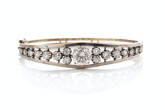 Unique 14k White Gold Bracelet with diamonds in brilliant cut 5.07 ct.