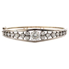 Unique 14k White Gold Bracelet with diamonds in brilliant cut 5.07 ct.