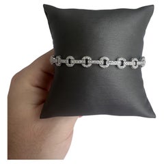 Unique 14kt White Gold Diamond Bracelet - 1.25ctw GH SI Natural Round Diamonds