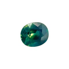 Unique 1.63ct Natural Blue Green Parti Colour Sapphire Oval Cut Rare 7.2x6mm VS