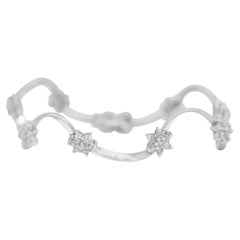 Bracelet unique en or blanc 18 carats avec diamants 1,73 carat, certifié IGI