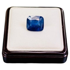 PRICED WHOLESALE, 17.40 Cts Natural Cushion Blue Sapphire, corn flower