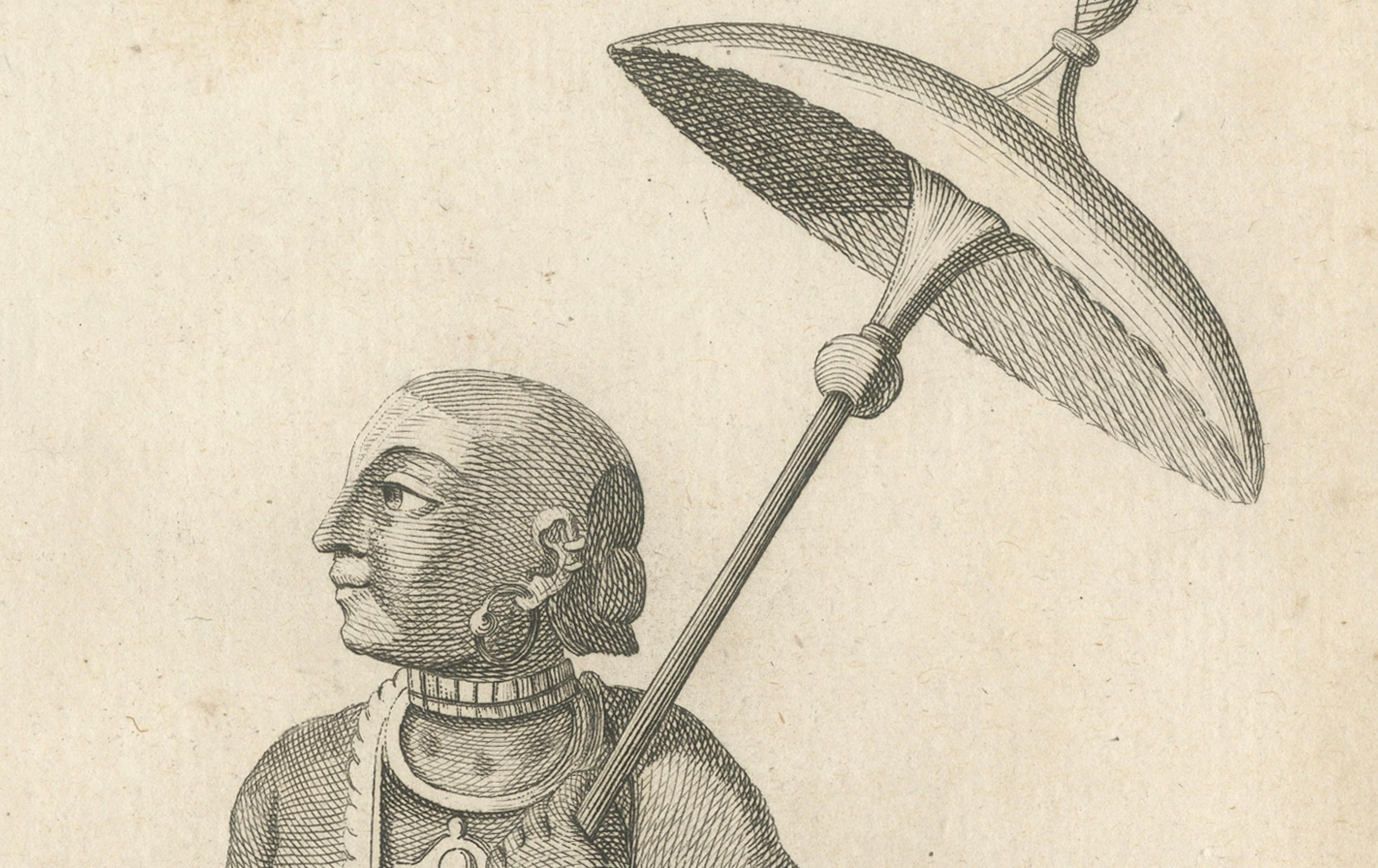 Impression ancienne unique du Avatar Vamana Vishnu d'avant la guerre de 1806 - gravure hindoue en vente 1