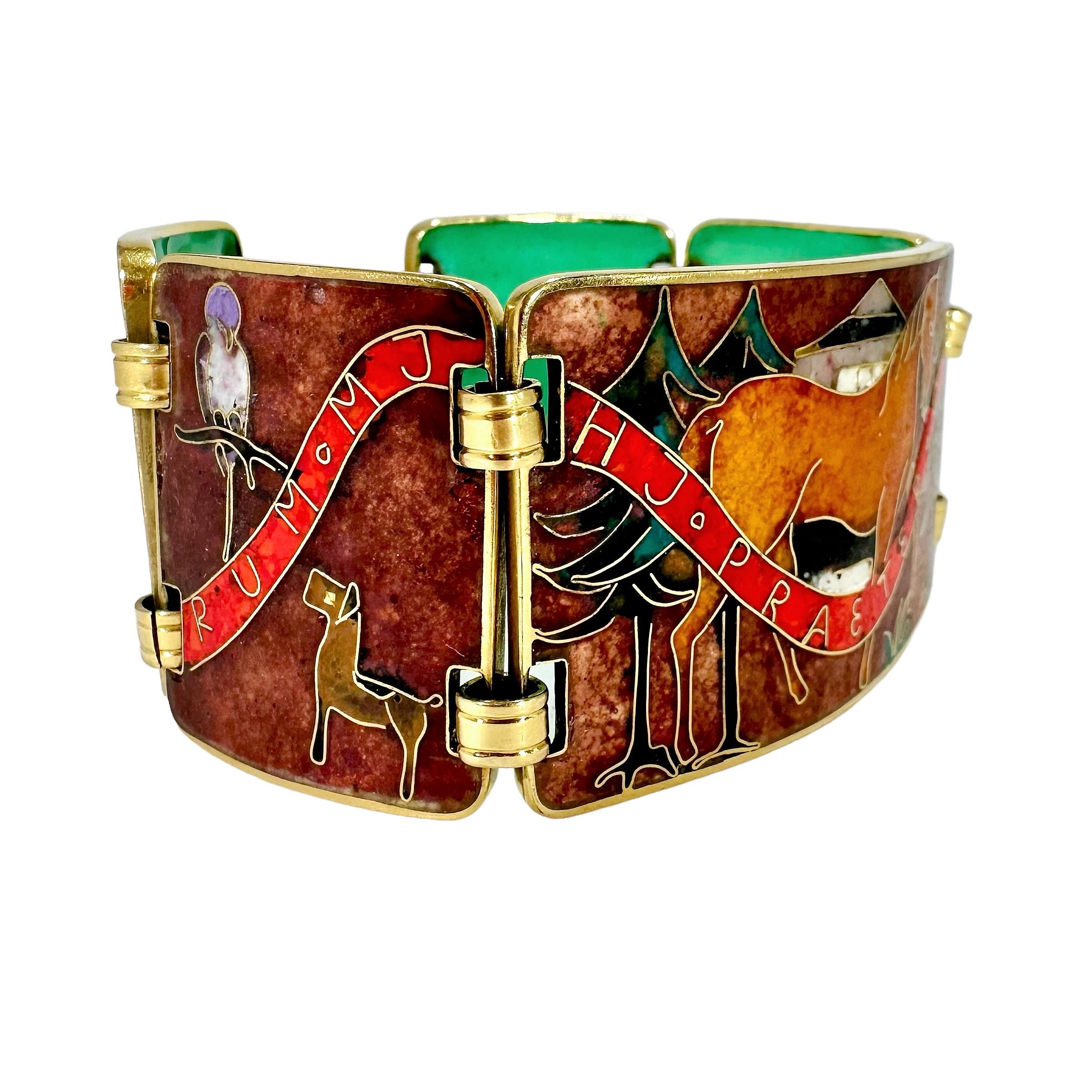 designer enamel bracelet