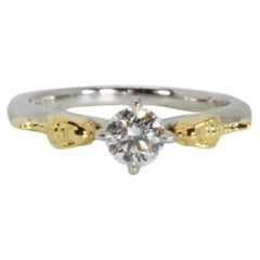 Einzigartiger 18k Pikachu-inspirierter Ring mit 0,26 Karat natrlichen Diamanten- GIA-zertifiziert