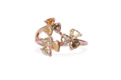 Unique 18K Rose Gold Ring with 1.15 ct Natural Diamond- AIG Certificate