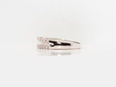 Unique 18K White Gold Ring with 0.60  ct Natural Diamonds