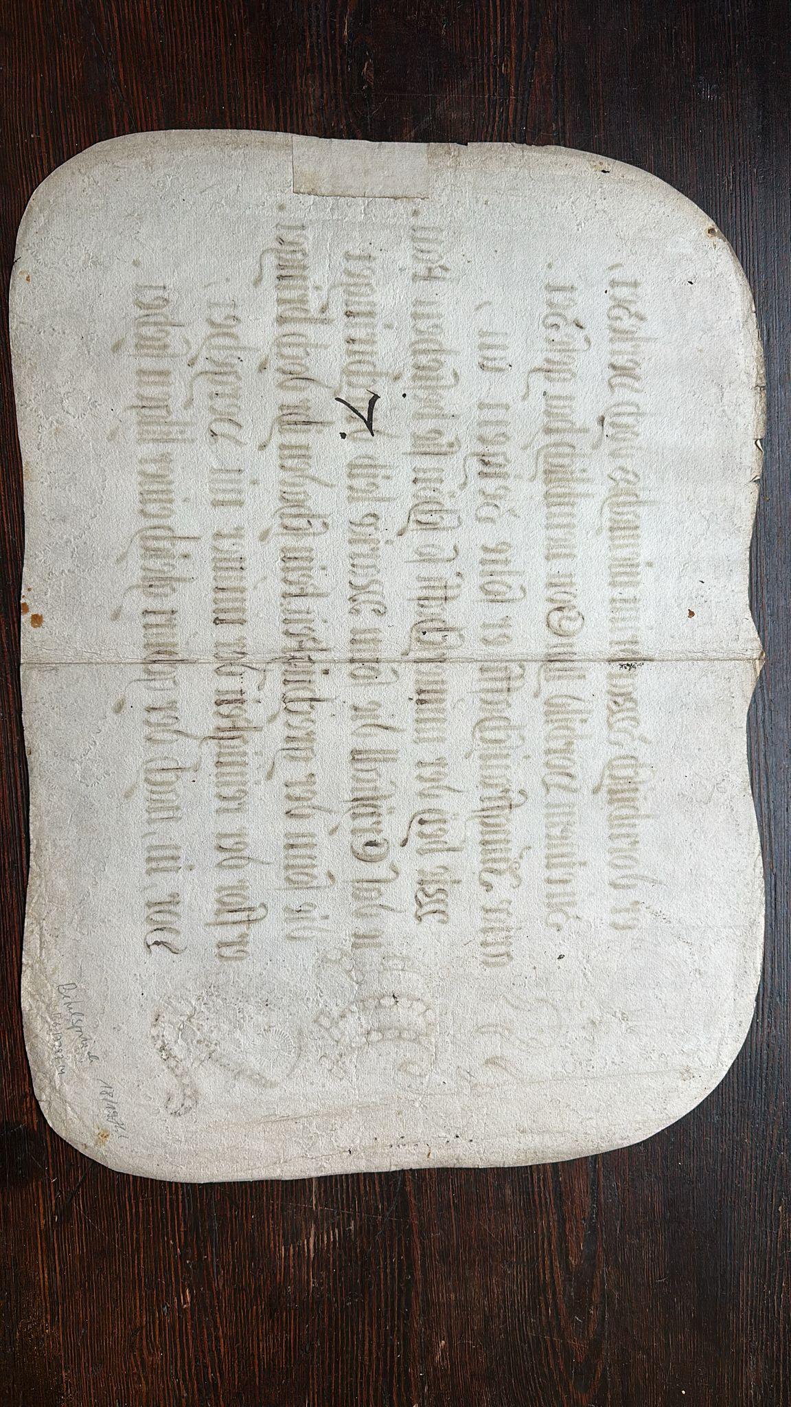 Tedesco Unico del 18° secolo. Manoscritto tedesco - Poema devozionale sulla Vergine Maria, 1750 ca. in vendita