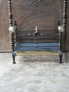 Unique 18th Century Dutch Georgian Fireplace Grate or Fire Grate