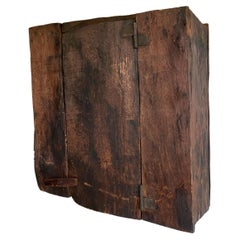 Antique Unique 18th Century Oak Wall Cupboard