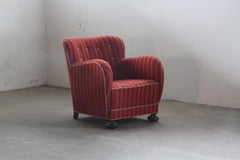 Unique 1930/40s Danish Lounge Chair Style of Fritz Hansen