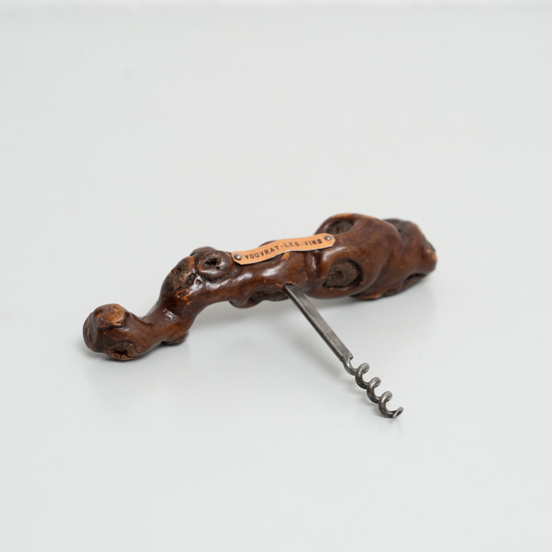 Unique 1930s French Vine Wood Corkscrews by Laurent Siret – Set of 2 For Sale 7