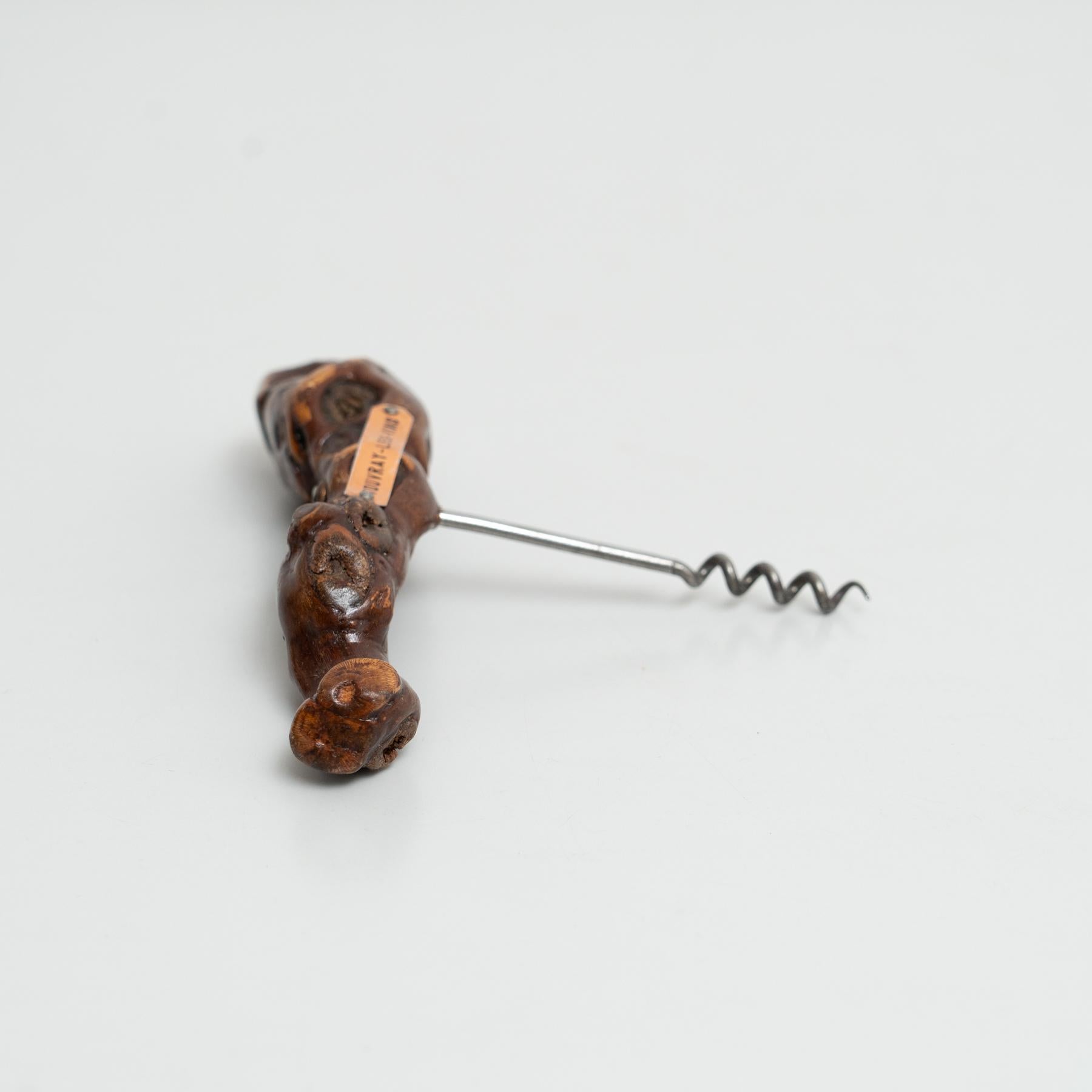 Unique 1930s French Vine Wood Corkscrews by Laurent Siret – Set of 2 For Sale 8