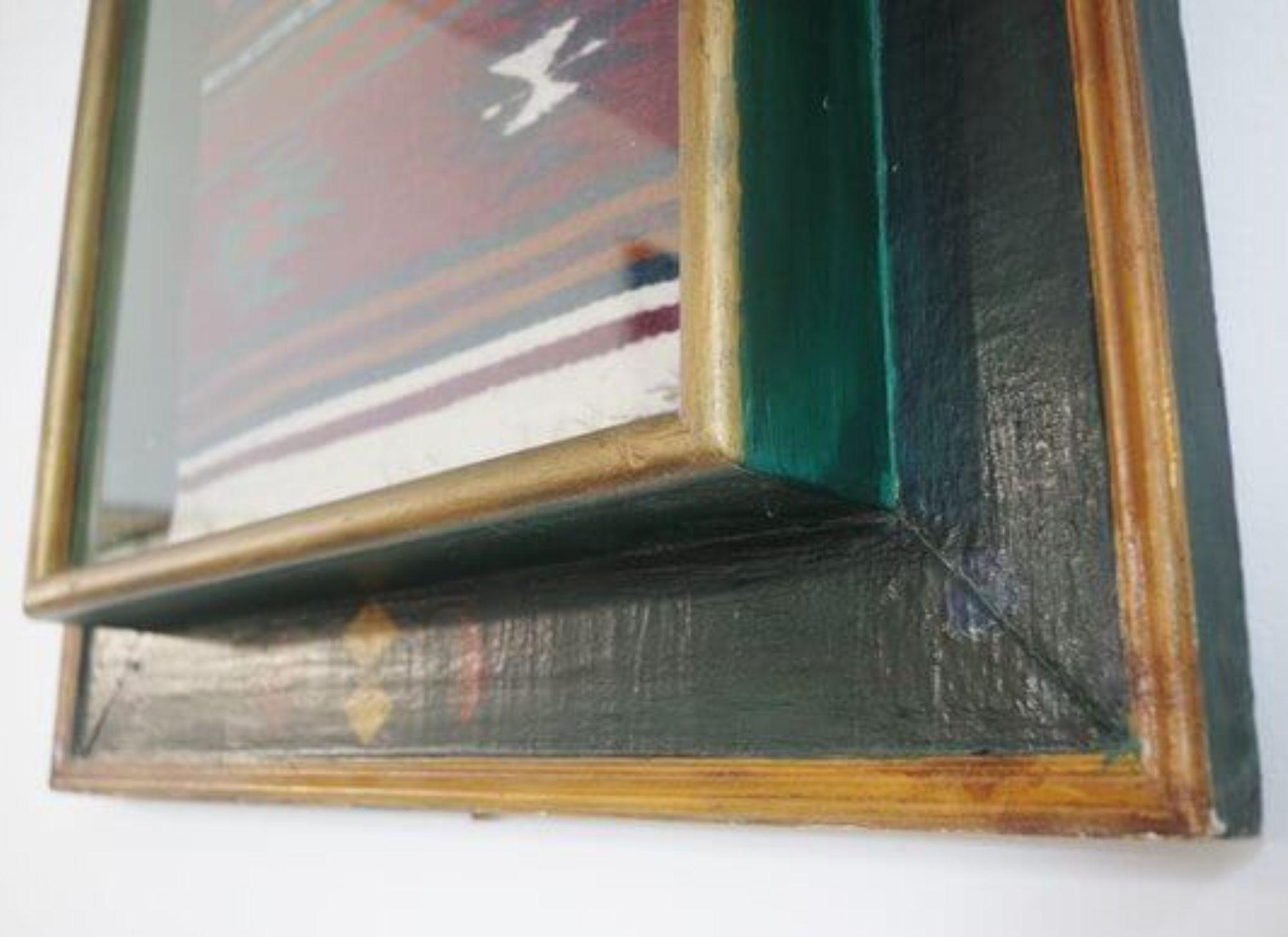 Pintura mexicana sobre madera única de los años 90 - Una vibrante expresión de arte popular en venta 11