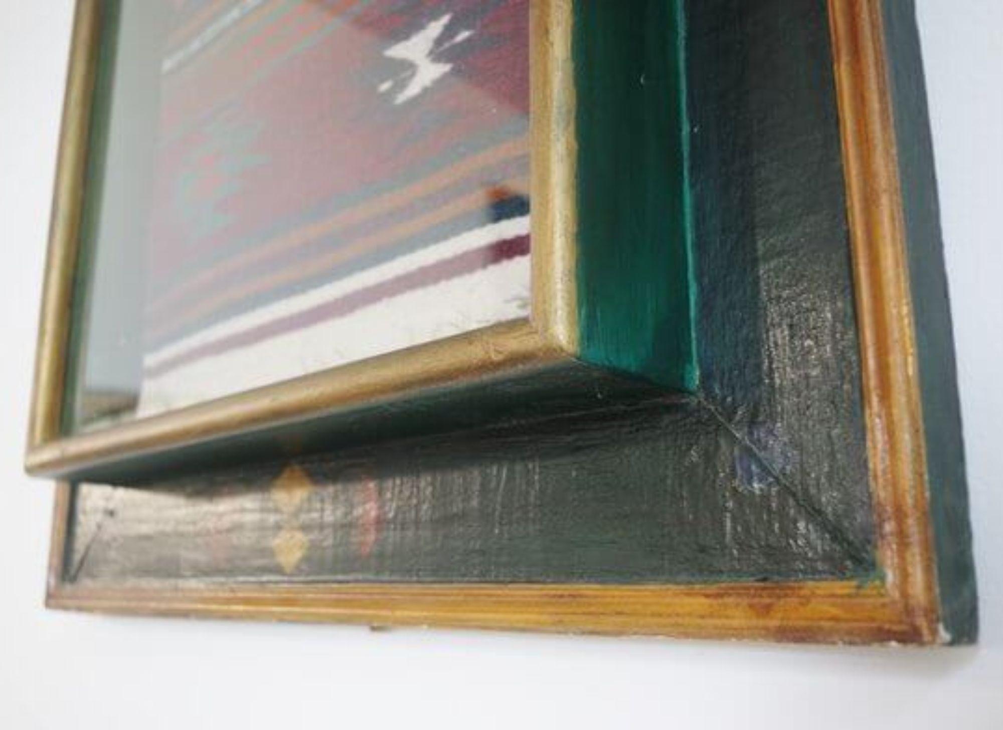 Pintura mexicana sobre madera única de los años 90 - Una vibrante expresión de arte popular en venta 14