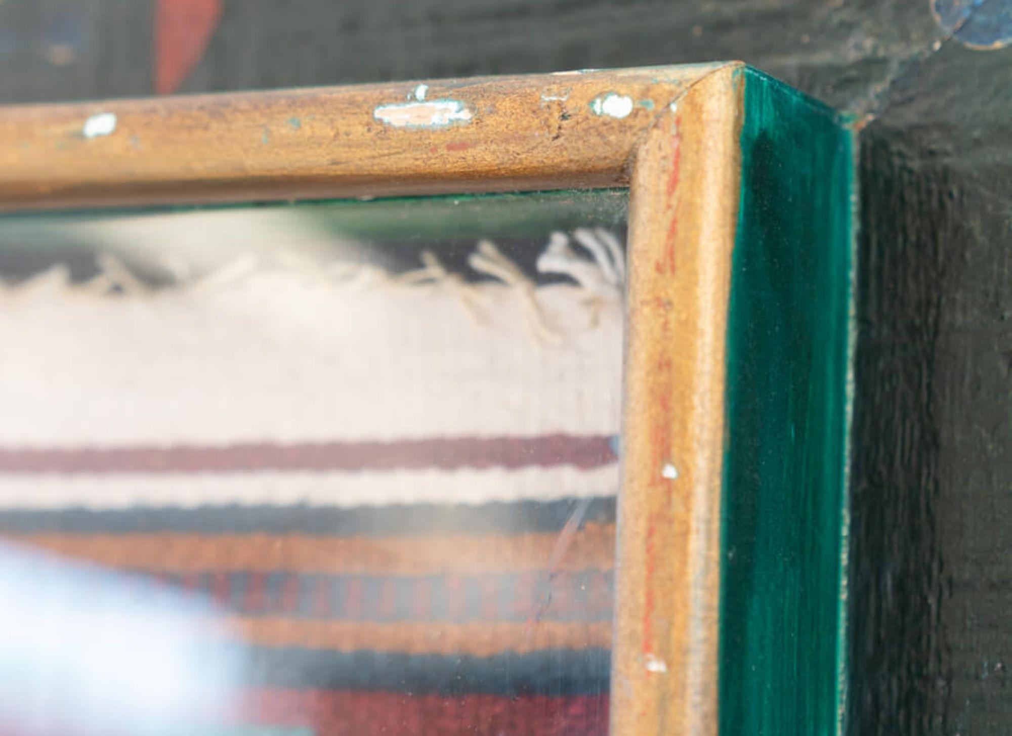 Pintura mexicana sobre madera única de los años 90 - Una vibrante expresión de arte popular en venta 4