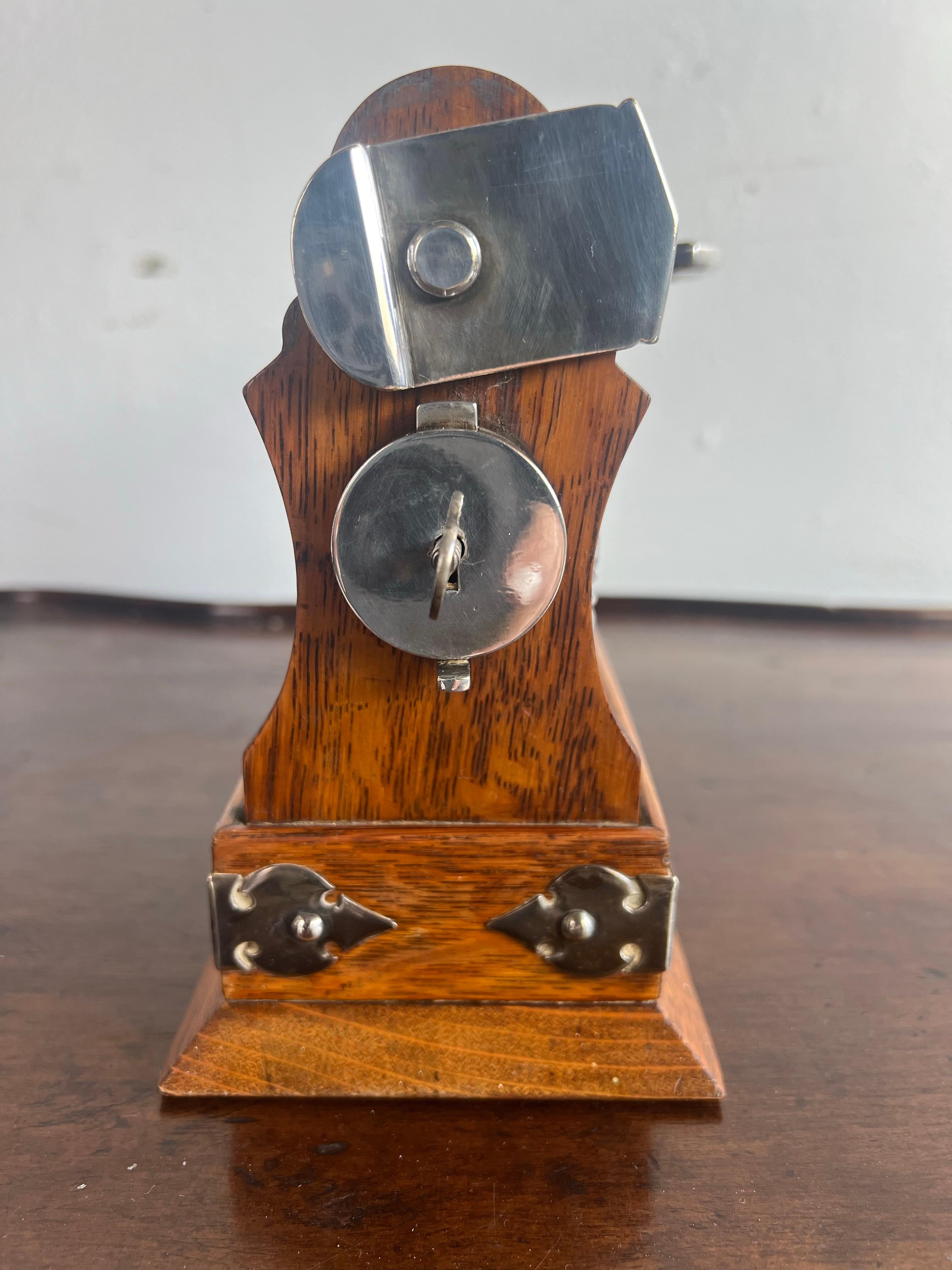 Unique 19th Century English Tantalus Set-Petite Size For Sale 4