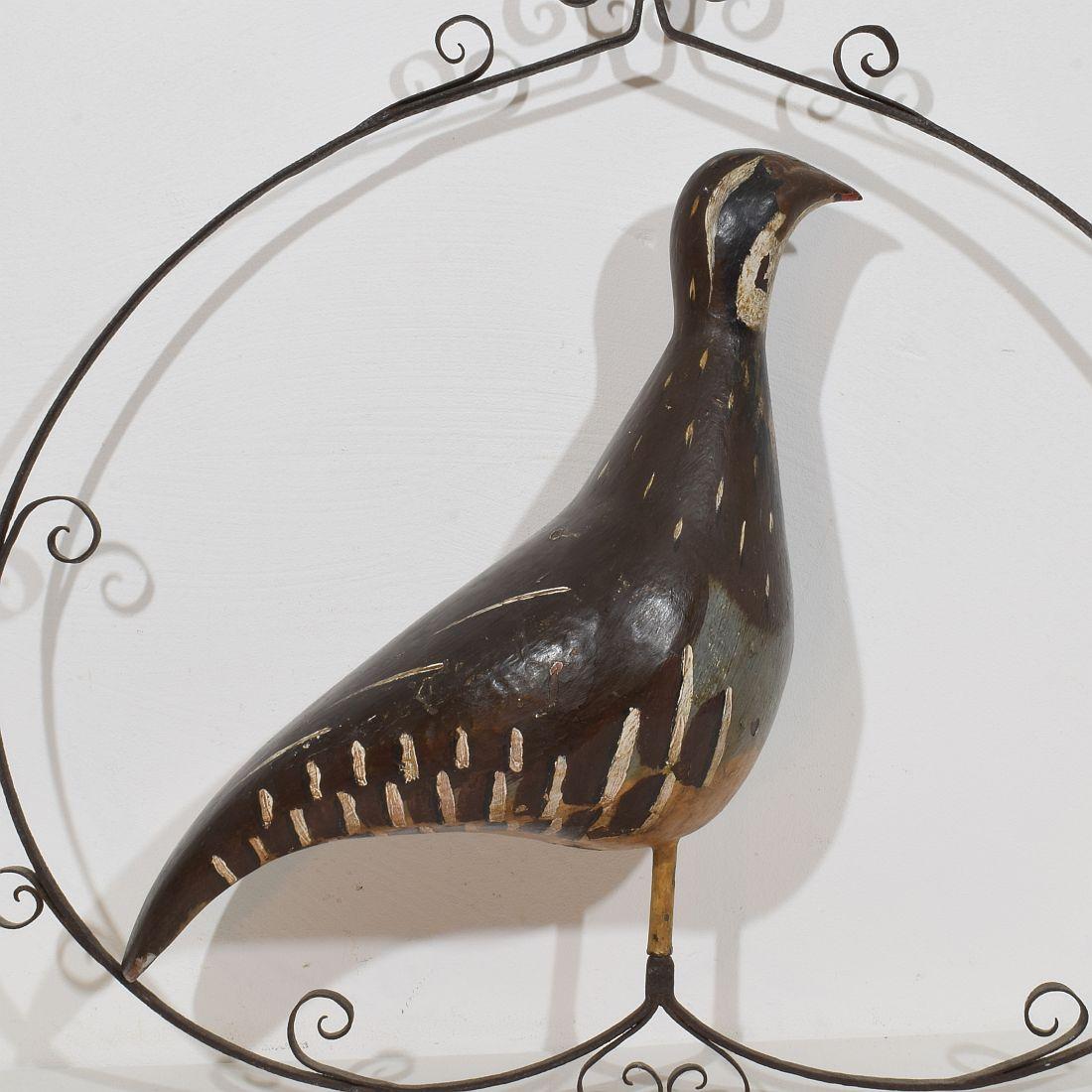 Unique 19th Century French Shop Sign with a Grouse For Sale 5