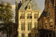 Unique 19th Century Oil Painting (125 x 86 cm) by Dutch Painter W. Koekkoek