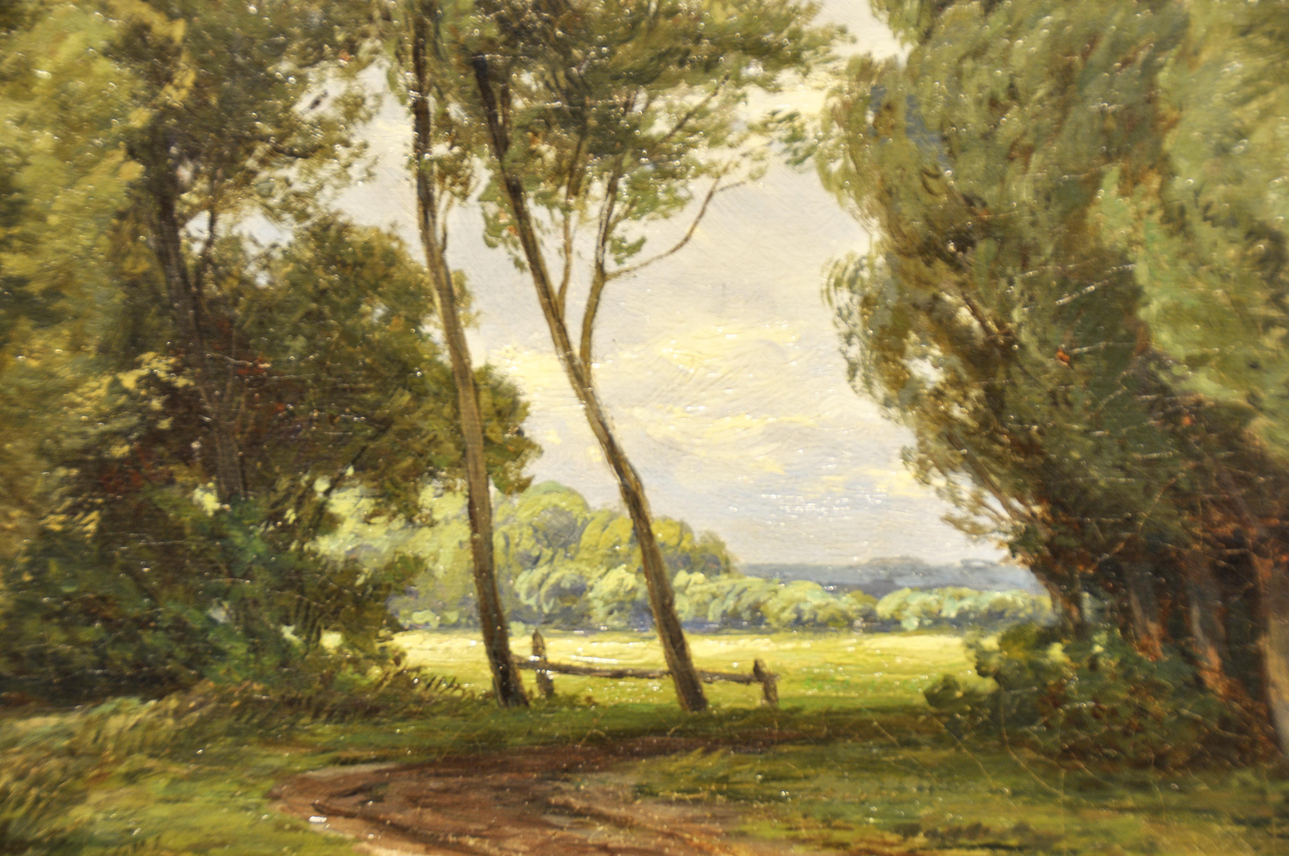  Unique 19th Century Oil Painting (45x68cm) by Dutch Painter W. Van Borselen In Good Condition For Sale In Tilburg, Brabant