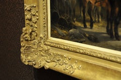 Unique 19th Century Oil Painting (48 x 34 cm) by Dutch Painter W. Verschuur