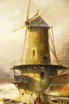 Unique 19th Century Oil Painting (87.2 x 64.7 cm) by Painter A. Schelfhout
