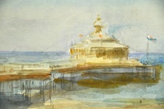 Unique 19th Century Watercolor Painting (49 x 32 cm) by Dutch Painter I. Israëls