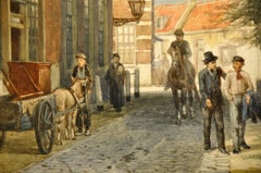 Unique 19th Century Watercolor Painting (67x52cm) by Dutch Painter C. Springer