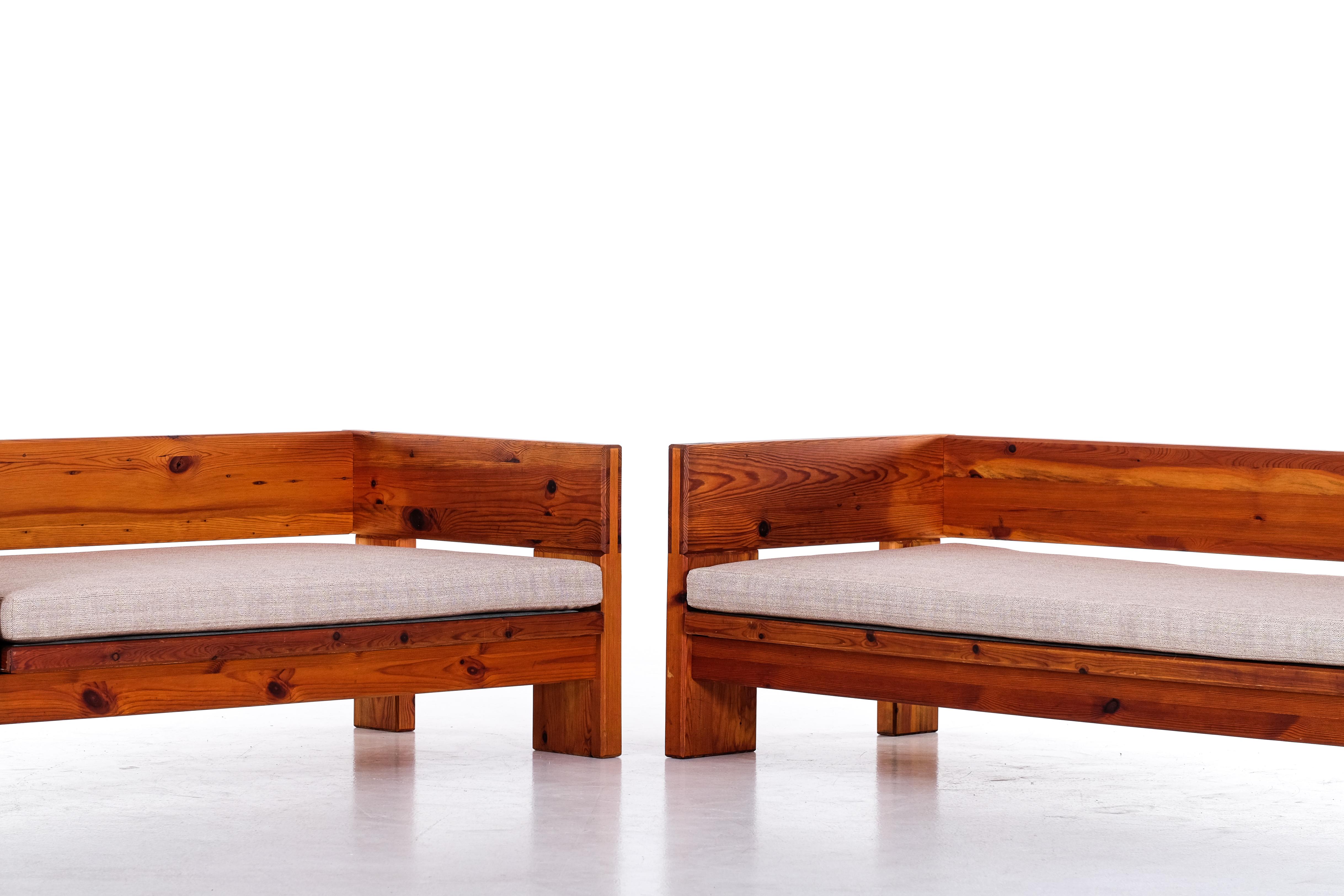 Unique 2-seater sofa by Roland Wilhelmsson, Sweden, 1970s For Sale 6